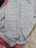 君忆卿春秋小香风宽松翻领外套男潮流百搭时尚情侣上衣青年针织格子夹克 蓝色 XL 实拍图