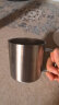 无印良品（MUJI）不锈钢双层马克杯 大容量男女办公学生水杯茶杯咖啡杯 银色380ml 晒单实拍图