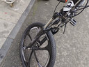EG7山地自行车成人学生变速越野单车双减震赛车26寸青少年男女 六刀【升级减震 轻量铝架】黑白 24寸30速【适合：145-165CM】 实拍图