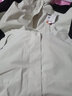 啄木鸟冲锋衣外套女春秋冬三合一可拆卸登山妈妈风衣订制工作服团购LOGO 女款象牙白（外套+内胆） 4XL（有5XL需要请联系客服咨询） 实拍图