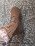 显豹新式棕色作战靴男户外高帮作战训靴夏季超轻透气战术靴沙漠靴 棕色新式作战靴 40 (250) 实拍图