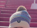 KocotreeKK树儿童帽子男童女孩针织帽宝宝秋冬手套围巾三件套亲子护耳保暖 藤萝紫【单帽】 M码【头围50-54cm；1岁-6岁】 实拍图