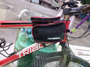 永久自行车包车前包横梁包山地车前挂驮包 触屏上管包黑红  实拍图