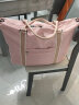 Landcase 旅行包女手提大容量运动包健身包短途出差旅游袋 4095粉色大号 实拍图