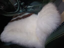 百冉皮毛一体冬季纯羊毛汽车坐垫长毛无靠背座垫真毛车垫单片方垫毛垫 前排一片+1个腰靠白色 其他车型留言车型(95%车型可用) 实拍图