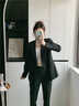 伯德小姐西装外套女士职场高级感面试正装小个子职业西服套装 TZ03 黑色西装 【春秋款】 M -适合94-104斤可穿 实拍图