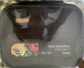 泰福高（TAFUCO）饭盒 304不锈钢五格餐盘防烫学生便当盒配餐具保温袋2L T5216棕色 实拍图