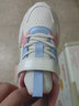361°童鞋儿童运动鞋女童休闲鞋春秋新款女小童3-6岁鞋子魔术贴百搭鞋 羽毛白/幻象蓝/日落粉色 30 实拍图
