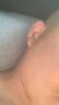 七妹 S999足银弯钩耳钉女圆球耳环气质韩国个性简约百搭男小耳骨钉睡觉不用摘的银耳饰 S999银弯钩耳钉4mm(中号) 一对 实拍图