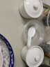 唯铭诺 陶瓷碗炖盅汤碗 家用隔水炖盅蒸蛋燕窝汤盅甜品碗带盖勺子 280ml 晒单实拍图