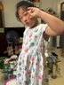 多妙屋女童连衣裙纯棉夏季薄儿童裙子洋气中大童公主裙W018白色170 实拍图