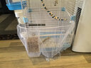 GOTP 鸟笼罩鸟笼防溅纱网鸟笼配件鸟笼网罩防尘防羽防撒食物防溅罩 鸟笼防溅网纱罩L号（2件装） 【升级松紧带款】适用各种鸟笼 实拍图