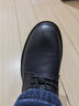 GENAI商务休闲皮鞋男士真皮低帮工装鞋马丁鞋防滑青年西装潮流男鞋子男 黑色 真牛皮 系带 百搭 四季款 39码 (245MM) 实拍图