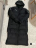 李宁（LI-NING） 长款棉服羽绒服男装外套冬季黑色外套过膝加厚防风保暖运动服男 黑色-长款连帽(棉服) M 实拍图