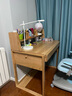 源氏木语儿童升降实木学习桌北欧写字桌家用【橡木书桌1.0m+矮上架】 实拍图