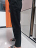 与狼共舞【品质棉】商务休闲通勤裤子弹力男士休闲长裤 001黑色 30  实拍图
