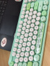 GEEZER Hello bear 无线复古朋克键鼠套装 可爱办公键鼠套装 鼠标 电脑键盘 笔记本键盘 绿色 实拍图