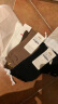 棉竹屋袜子女秋堆堆袜中筒透气夏季薄款纯棉长筒袜 1白1米1奶茶1咖1黑 实拍图