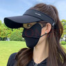 贾淼马拉松专业跑步帽子空顶帽速干男女士运动网球帽防晒运动跑步帽子 浅灰色 1 实拍图