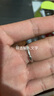 AHK钻石情侣戒指男女士银对戒活口表白纪念日生日礼物送女朋友老婆 【真钻石】升级款小ck对戒+礼盒 实拍图