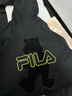 FILA斐乐官方女装外套秋季上衣多彩潮流加绒保暖开衫连帽小熊外套 正黑色-F51W138599FBK(加绒) 165/84A/M 实拍图