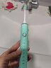 B智能电动牙刷全自动声波软毛除菌深度清洁充电式男女成人儿童学生情侣款清洁洗牙器男女士专用 清新绿(共4枚刷头) 实拍图