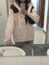 BRELRMON时尚三合一冲锋衣男女短外套风衣夹克秋冬加绒保暖户外滑雪登山服 DZ23658嫩粉-男女同款 3XL 实拍图
