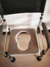 德国HOEA老人方便座椅坐便椅拉屎凳子加固防滑家用残疾人孕妇上厕所的椅子高度可调移动马桶坐便器可折叠 沙发垫+前后可抽便盆+大螺纹脚垫（铝合金） 实拍图