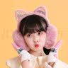 畅印冬季猫耳耳罩保暖女生韩版可爱儿童小孩女童冬季耳捂耳包耳暖耳套 深粉色【猫儿亮片耳罩】 晒单实拍图