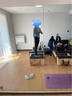 槿城瑜伽服女春秋长袖高弹速干透气运动外套健身服紧身显瘦上衣WT01 雾蓝+深灰长裤 M （95-105斤） 实拍图
