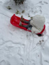 加加林（JAJALIN）滑雪板加大号滑雪冰车亲子款加厚成人儿童雪橇车滑草板滑沙板刹车 红色熊猫 大号 实拍图