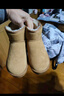 拉夏贝尔女靴冬季加绒厚底雪地靴女2024冬季新款加厚保暖鞋东北大棉鞋现货 驼色 加绒 0835 39 实拍图