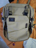 新潮代双肩包男帆布休闲学生书包商务大容量轻便旅行电脑包简约潮流背包 2007卡其色【可放15.6寸电脑】 双肩包 实拍图