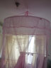 加仕高家用吊顶蚊帐圆顶落地免安装公主风蚊帐150*180 雅白【加密网眼】 粉 色 实拍图