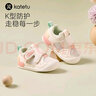 卡特兔宝宝学步鞋秋冬宝宝棉鞋男童加绒二棉童鞋1-3岁软底机能鞋小K盾 白粉-网面 25 内长15.5cm 脚长14.3-14.9 实拍图