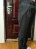 恒源祥厚款羊毛西裤男 秋冬季中老年商务休闲免烫防皱直筒宽松西装长裤 黑色【单褶宽松款】 35 (2.8尺腰围) 实拍图