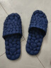 （泰国）越南乳胶拖鞋男女夏季室内漏水快干镂空透气天然橡胶不捂脚凉鞋 深蓝色 42-43(适合42-43脚) 晒单实拍图