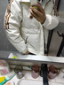 NASALIKE潮牌连帽羽绒服男秋冬季保暖涂鸦羽绒外套男宽松学生羽绒上衣外套 N91白色 XL (168-175cm 120-145斤) 实拍图