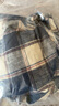 纯一良品（CUNYI）童装男童长袖衬衫儿童衬衣春秋装新款中大童元气格纹连帽上衣 蓝色格纹 140 cm 实拍图