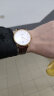 罗宾尼（LOBINNI）手表男士全自动机械表超薄皮带商务休闲防水瑞士风格腕表12028 【2代升级版】黄金玉白棕皮 实拍图