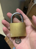 朴派仿铜挂锁防盗锁子宿舍柜门锁户外大门锁家用锁通开锁多把钥匙 50mm不通开锁（配3把钥匙） 实拍图
