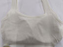 莫代尔女士吊带背心一体式带胸垫免穿文胸休闲简约百搭可外穿背心 白色 L（建议95-125斤） 晒单实拍图