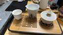 容山堂珐琅彩泡茶杯陶瓷主人杯单杯茶盏公道杯盖碗茶洗壶承茶壶功夫茶具 珐琅彩海浪纹公道杯 实拍图