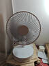 卡西道夫小风扇家用电扇桌面风扇台式电风扇小型办公室宿舍厨房风宝usb便携充电式摇头台扇充插两用大风力 【摇头8寸】7200毫安可定时-标配 实拍图