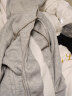 WASSUP HERMU运动连帽开衫卫衣男女秋春季宽松休闲情侣套装拉链外套潮牌上衣服 加绒加厚-浅灰色 XL（建议130-150斤) 晒单实拍图