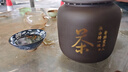 腾翰嘉家用茶罐精品高档紫砂茶叶罐大号陶瓷密封罐中式普洱储茶罐紫砂罐 茶-（半斤） 实拍图