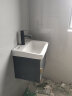 约龙（YUELONG）小户型太空铝浴室柜卫生间一体陶瓷洗脸盆柜组合洗手盆家用洗漱台 43CM主柜 实拍图