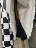 VANS范斯官方 男女情侣羽绒服夹克黑白棋盘格清爽街头两面穿 白色 S含绒量:237g 实拍图