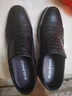 富贵鸟（FUGUINIAO）皮鞋男真皮正装冬加绒皮鞋增高商务男鞋三接头西装鞋德比男士皮鞋 FG0020-1黑色套脚(增高单鞋款) 41 实拍图