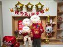 荣花施 结婚剪纸舞龙拍照道具专用婚礼氛围连体喜字条布置客厅新房挂饰 彩色小舞龙【约1米】 实拍图